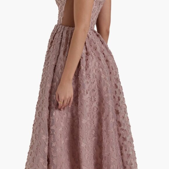 House of CB Lovely Floral Jacquard Midi Dress - Picture 3 of 4